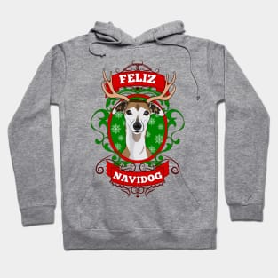 Feliz Navidog Christmas Puppy Reindeer Antlers Hoodie